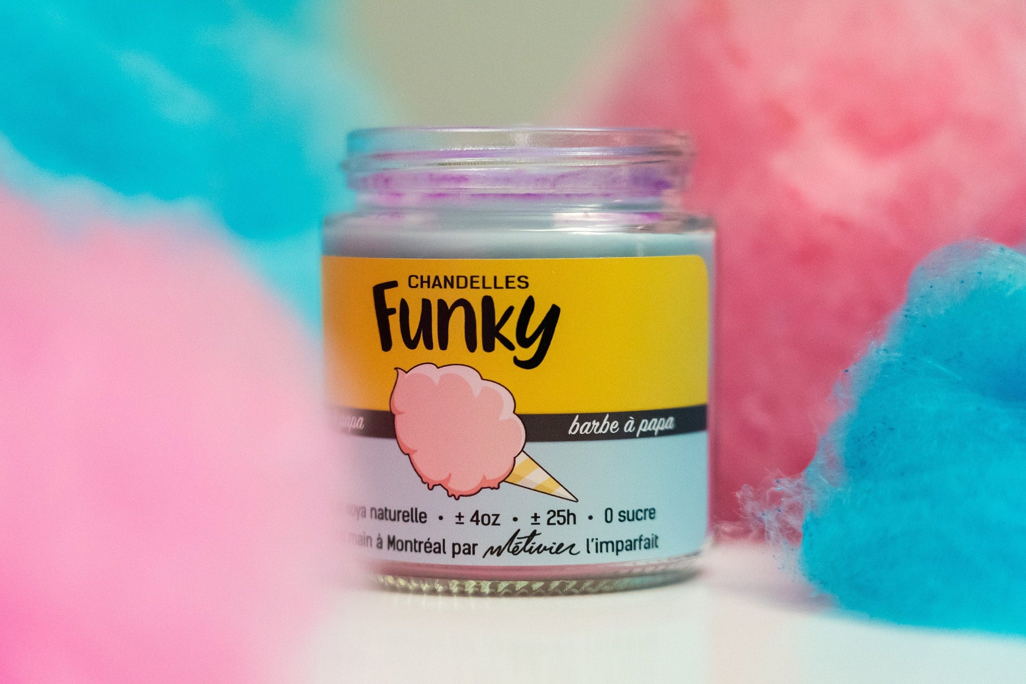 Chandelle Barbe à papa - Funky - Funky & Co.
