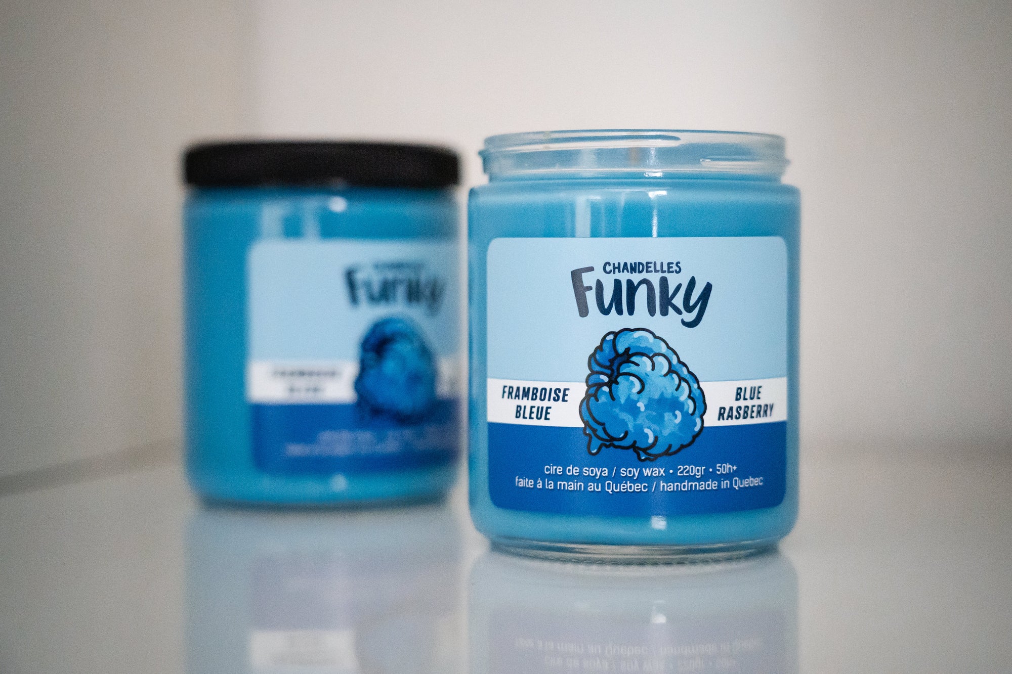 Chandelle Framboise bleue - Funky