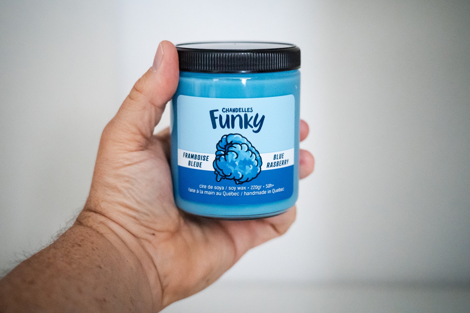 Chandelle Framboise bleue - Funky
