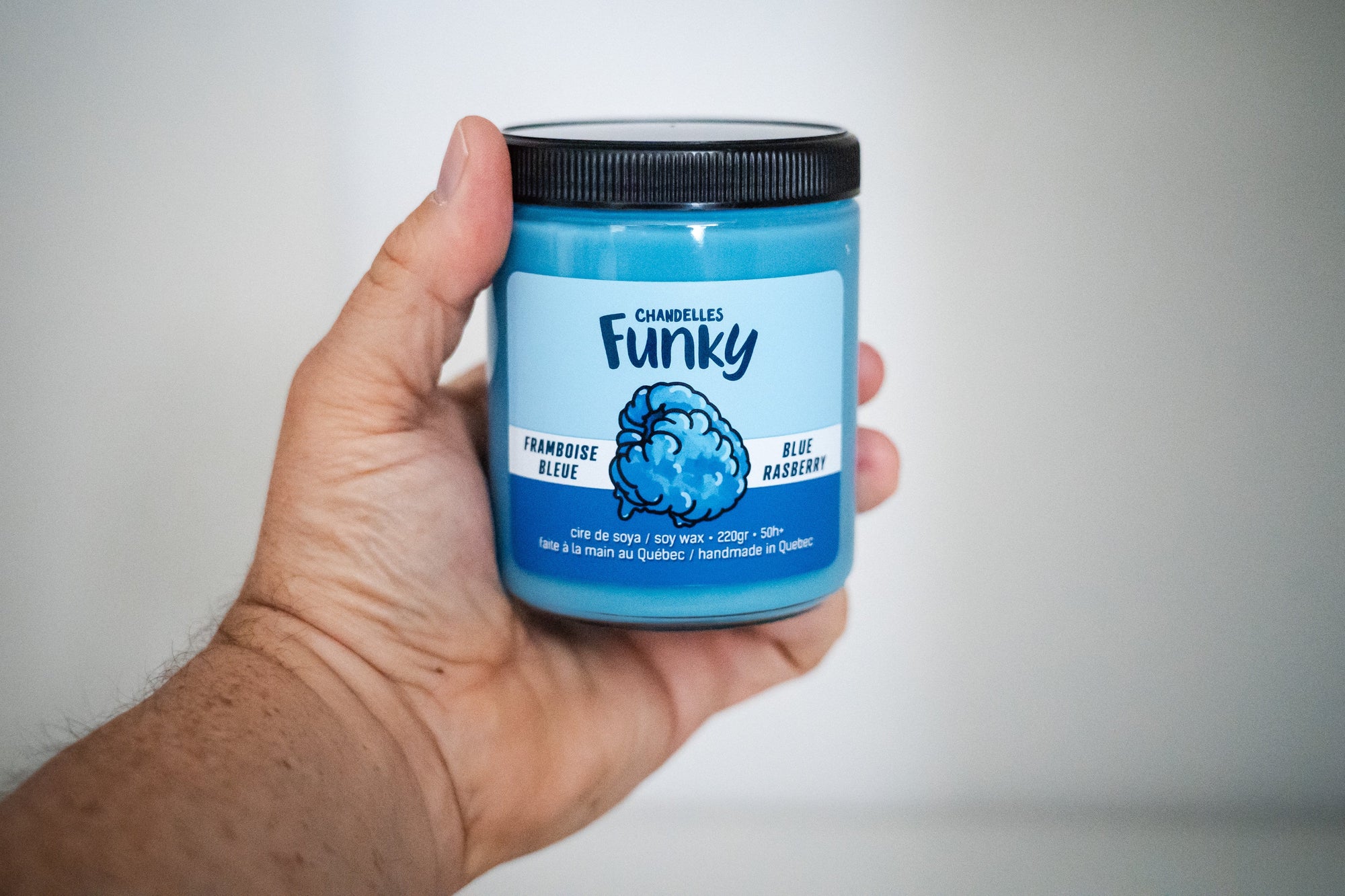 Chandelle Framboise bleue - Funky - Funky & Co.