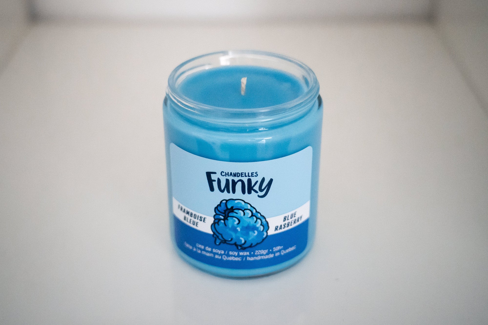 Chandelle Framboise bleue - Funky - Funky & Co.