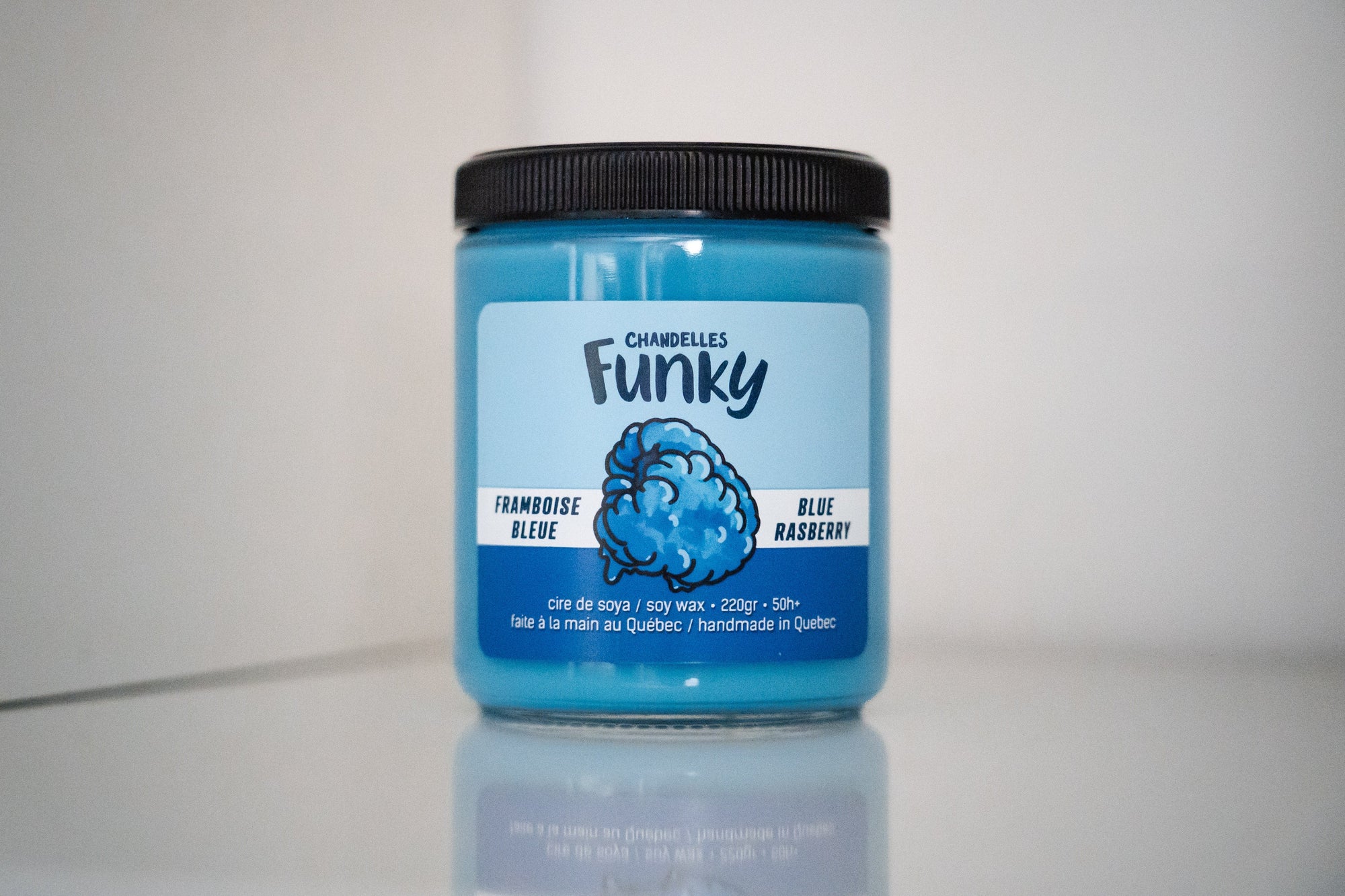 Chandelle Framboise bleue - Funky - Funky & Co.