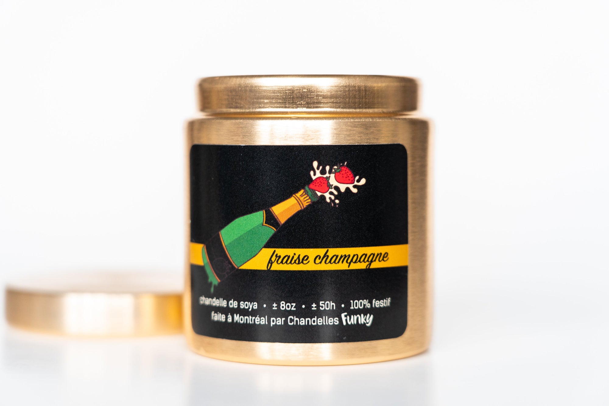 Chandelle Champagne Fraises - Funky Alice - Funky & Co.
