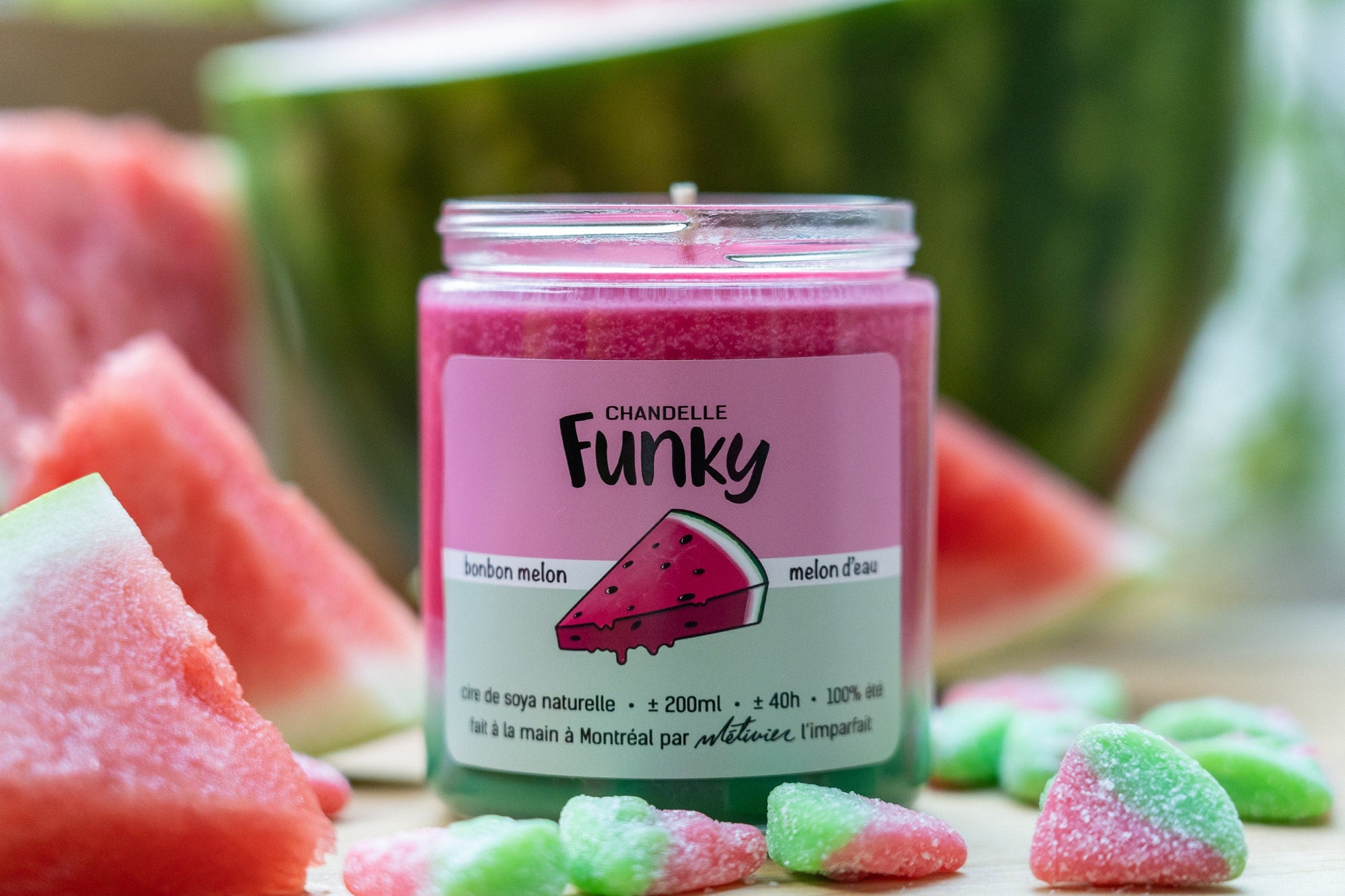 Chandelle Melon d'eau - Funky - Funky & Co.